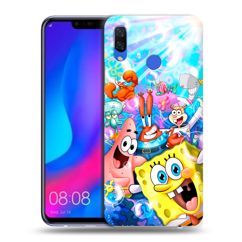Пластиковый чехол на Huawei Nova 3 с принтом спанчбоб спанч боб Пластиковый чехол на Huawei Nova 3 с принтом спанчбоб спанч боб