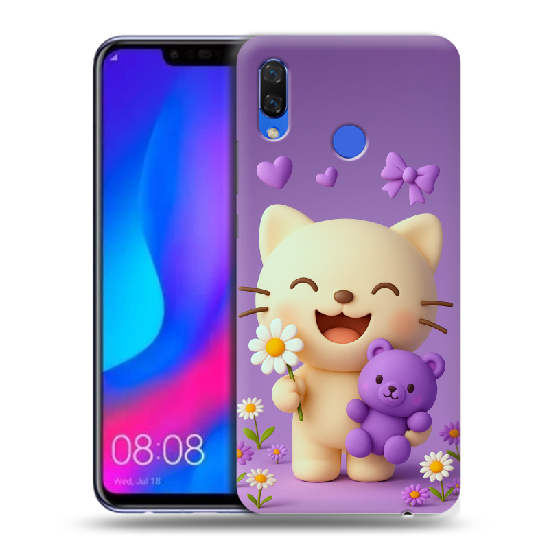 Пластиковый чехол на Huawei Nova 3 с принтом для девочек Пластиковый чехол на Huawei Nova 3 с принтом для девочек
