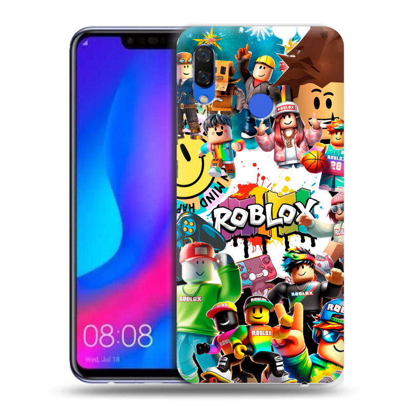 Пластиковый чехол на Huawei Nova 3 с принтом Roblox Роблокс Пластиковый чехол на Huawei Nova 3 с принтом Roblox Роблокс
