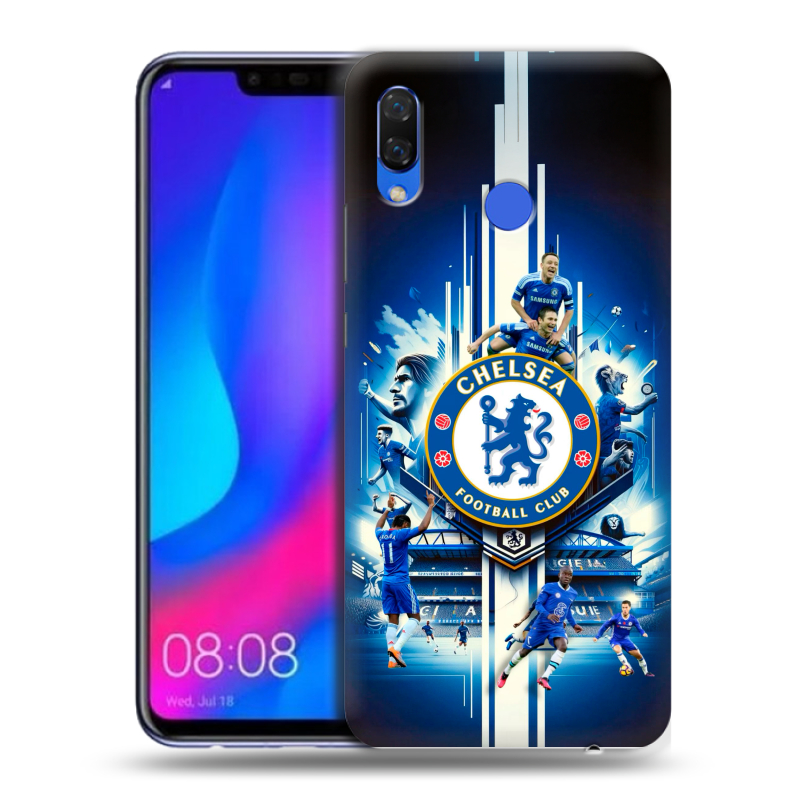 Пластиковый чехол на Huawei Nova 3 с принтом Chelsea Челси Пластиковый чехол на Huawei Nova 3 с принтом Chelsea Челси