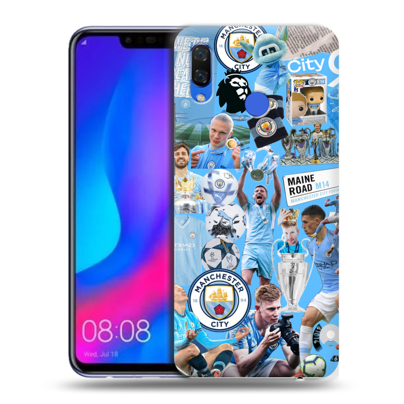 Пластиковый чехол на Huawei Nova 3 с принтом Man City Манчестер Сити Пластиковый чехол на Huawei Nova 3 с принтом Man City Манчестер Сити