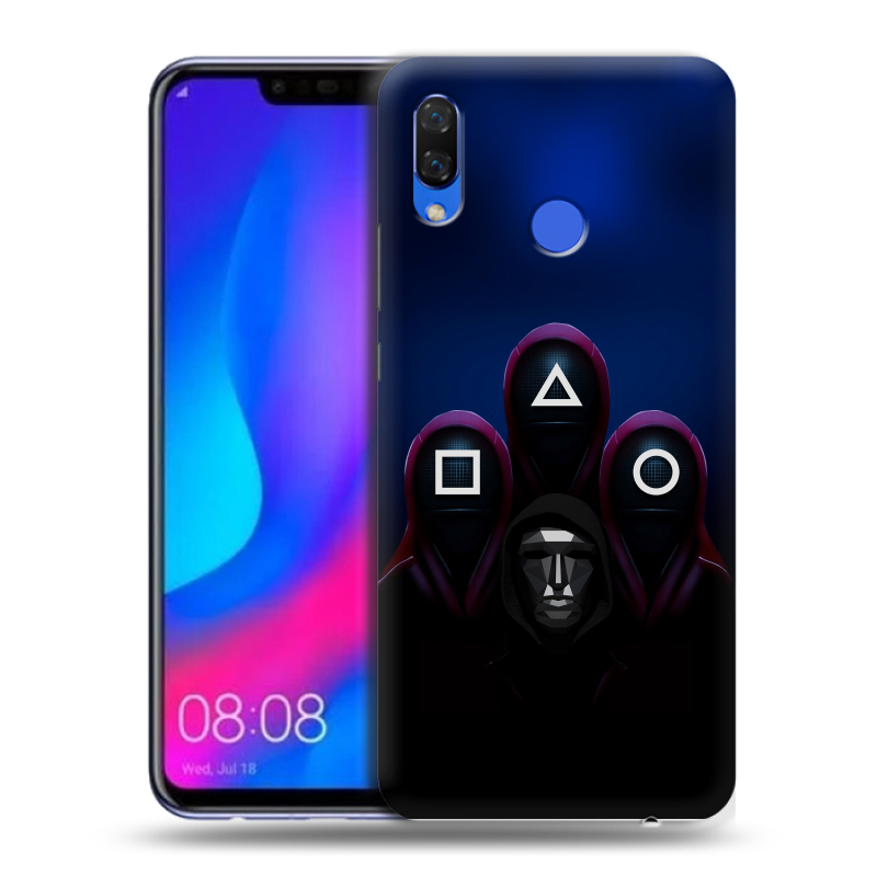 Пластиковый чехол на Huawei Nova 3 с принтом Игра Кальмара Пластиковый чехол на Huawei Nova 3 с принтом Игра Кальмара
