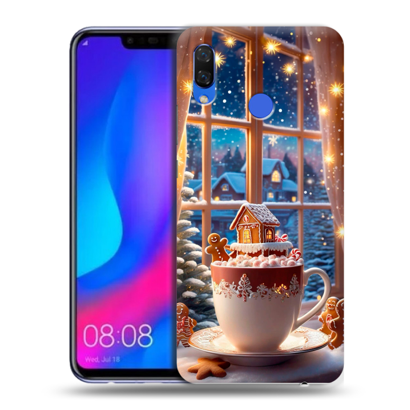 Пластиковый чехол на Huawei Nova 3 с принтом Новый год Пластиковый чехол на Huawei Nova 3 с принтом Новый год
