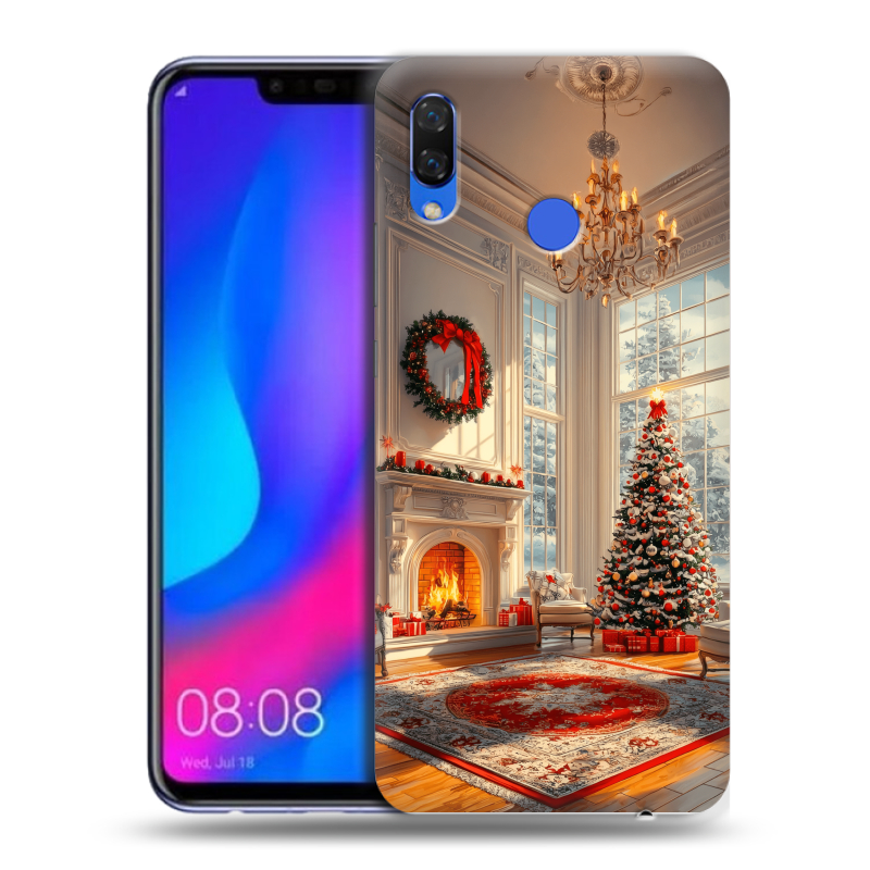 Пластиковый чехол на Huawei Nova 3 с принтом Новый год Пластиковый чехол на Huawei Nova 3 с принтом Новый год
