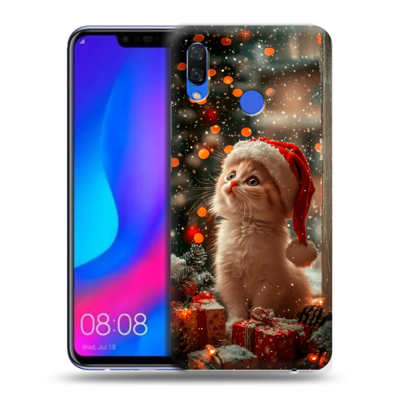 Пластиковый чехол на Huawei Nova 3 с принтом Новый год Пластиковый чехол на Huawei Nova 3 с принтом Новый год