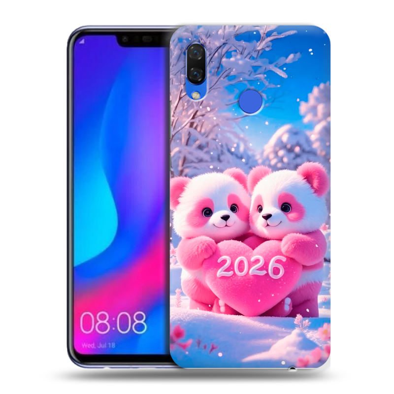 Пластиковый чехол на Huawei Nova 3 с принтом Новый год Пластиковый чехол на Huawei Nova 3 с принтом Новый год