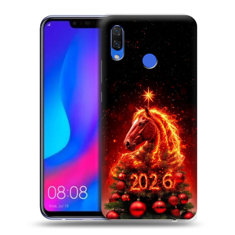 Пластиковый чехол на Huawei Nova 3 с принтом Новый год Пластиковый чехол на Huawei Nova 3 с принтом Новый год
