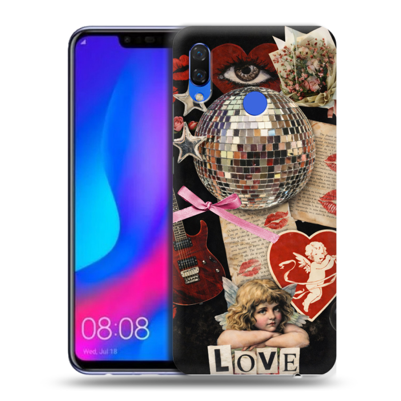 Пластиковый чехол на Huawei Nova 3 с принтом для девочек Пластиковый чехол на Huawei Nova 3 с принтом для девочек