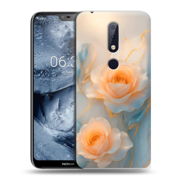 Силиконовый чехол на Nokia 6.1 Plus с принтом Женский