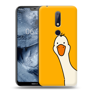 Силиконовый чехол на Nokia 6.1 Plus с принтом Утка
