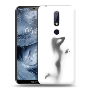 Силиконовый чехол на Nokia 6.1 Plus с принтом Силуэт Силиконовый чехол на Nokia 6.1 Plus с принтом Силуэт