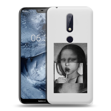 Силиконовый чехол на Nokia 6.1 Plus с принтом Мона Лиза