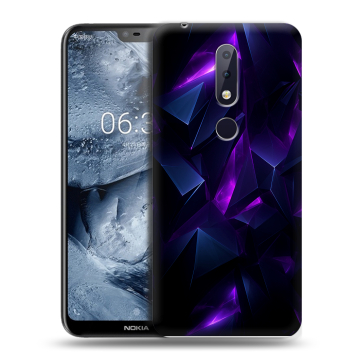 Силиконовый чехол на Nokia 6.1 Plus с принтом Абстракиция Силиконовый чехол на Nokia 6.1 Plus с принтом Абстракиция