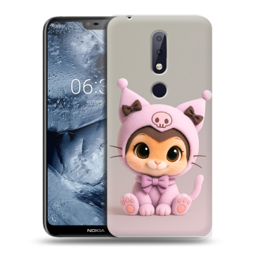 Силиконовый чехол на Nokia 6.1 Plus с принтом Куроми Kuromi 