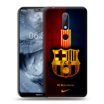 Силиконовый чехол на Nokia 6.1 Plus с принтом Барселона Barcelona Силиконовый чехол на Nokia 6.1 Plus с принтом Барселона Barcelona