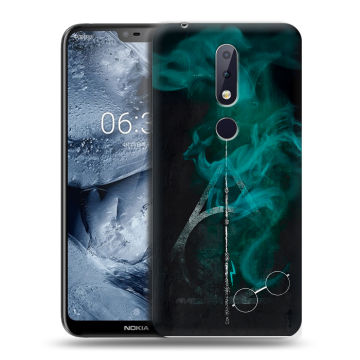 Силиконовый чехол на Nokia 6.1 Plus с принтом Гарри Поттер Harry Potter