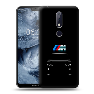 Силиконовый чехол на Nokia 6.1 Plus с принтом БМВ BMW Силиконовый чехол на Nokia 6.1 Plus с принтом БМВ BMW
