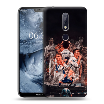 Силиконовый чехол на Nokia 6.1 Plus с принтом Реал Роналдо Real Ronaldo Силиконовый чехол на Nokia 6.1 Plus с принтом Реал Роналдо Real Ronaldo