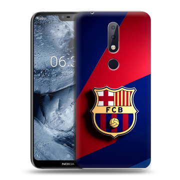 Силиконовый чехол на Nokia 6.1 Plus с принтом Барселона Barcelona
