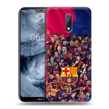 Силиконовый чехол на Nokia 6.1 Plus с принтом Барселона Barcelona Силиконовый чехол на Nokia 6.1 Plus с принтом Барселона Barcelona