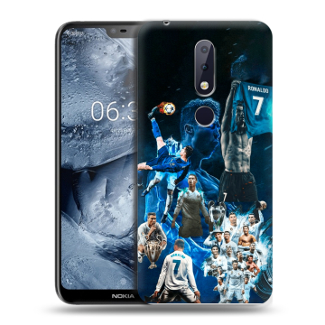 Силиконовый чехол на Nokia 6.1 Plus с принтом Реал Роналдо Силиконовый чехол на Nokia 6.1 Plus с принтом Реал Роналдо