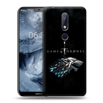 Силиконовый чехол на Nokia 6.1 Plus с принтом Игра Престолов Game Thrones