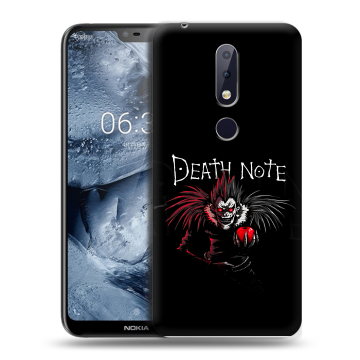 Силиконовый чехол на Nokia 6.1 Plus с принтом Death note Тетрадь смерти