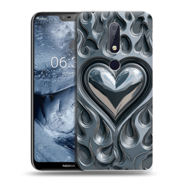 Силиконовый чехол на Nokia 6.1 Plus с принтом Y2K