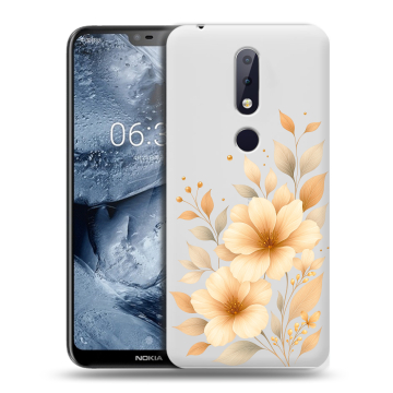 Силиконовый чехол на Nokia 6.1 Plus с принтом для девушки Силиконовый чехол на Nokia 6.1 Plus с принтом для девушки