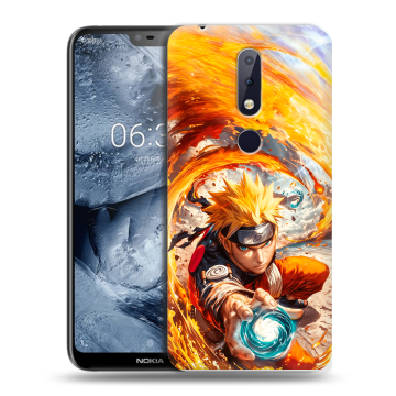 Силиконовый чехол на Nokia 6.1 Plus с принтом Аниме Наруто Naruto