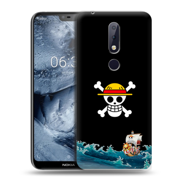 Силиконовый чехол на Nokia 6.1 Plus с принтом One Piece Ван Пис
