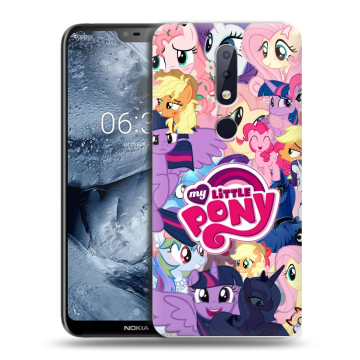 Силиконовый чехол на Nokia 6.1 Plus с принтом My little pony Дружба чудо Силиконовый чехол на Nokia 6.1 Plus с принтом My little pony Дружба чудо