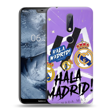 Силиконовый чехол на Nokia 6.1 Plus с принтом Real Madrid Реал Мадрид