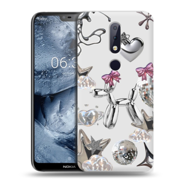 Силиконовый чехол на Nokia 6.1 Plus с принтом Y2K