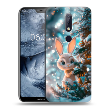 Силиконовый чехол на Nokia 6.1 Plus с принтом Новый год Силиконовый чехол на Nokia 6.1 Plus с принтом Новый год