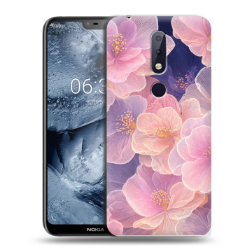 Силиконовый чехол на Nokia 6.1 Plus с принтом женский Силиконовый чехол на Nokia 6.1 Plus с принтом женский