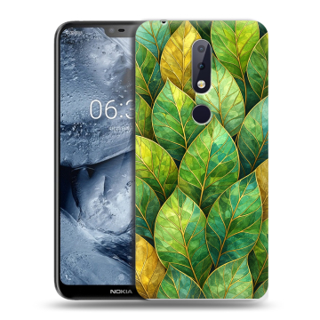Силиконовый чехол на Nokia 6.1 Plus с принтом женский
