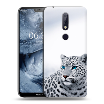 Силиконовый чехол на Nokia 6.1 Plus с принтом женский