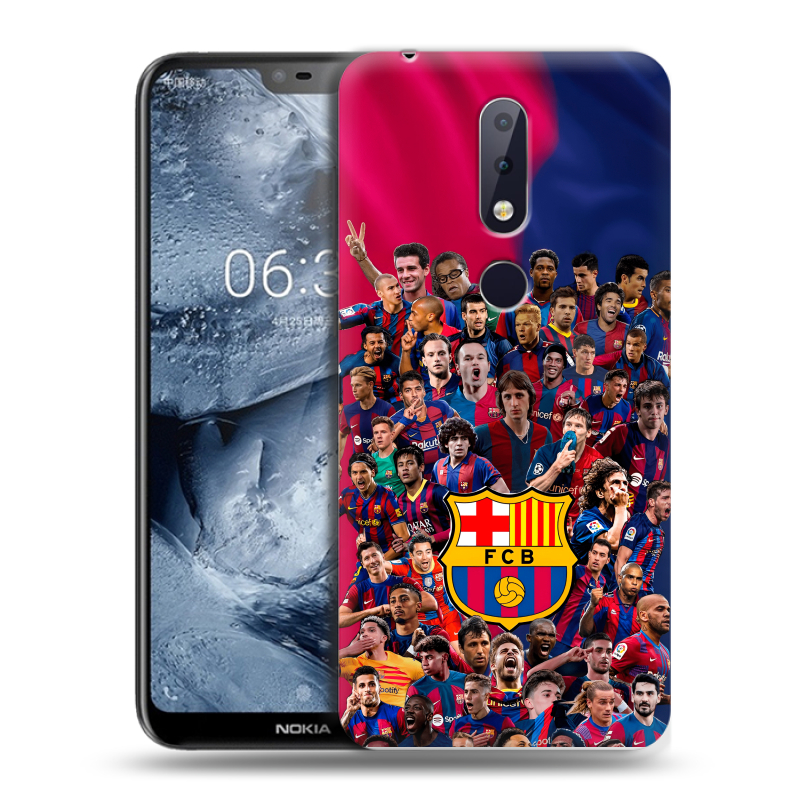 Силиконовый чехол на Nokia 6.1 Plus с принтом Барселона Barcelona Силиконовый чехол на Nokia 6.1 Plus с принтом Барселона Barcelona