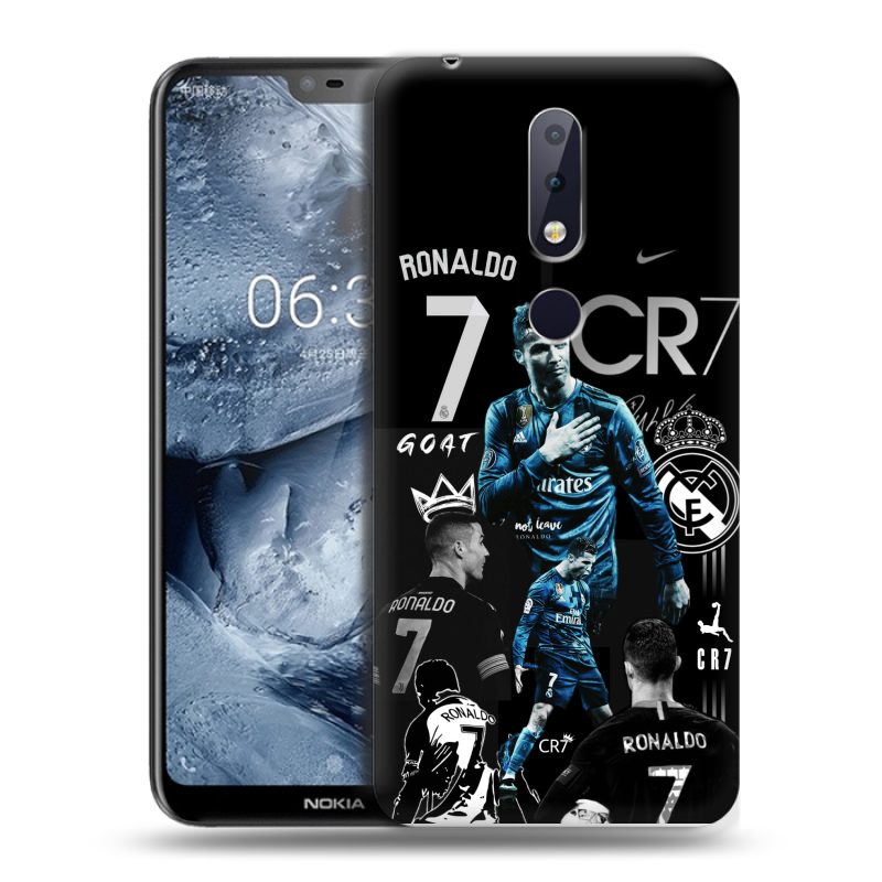 Силиконовый чехол на Nokia 6.1 Plus с принтом Реал Роналдо Силиконовый чехол на Nokia 6.1 Plus с принтом Реал Роналдо