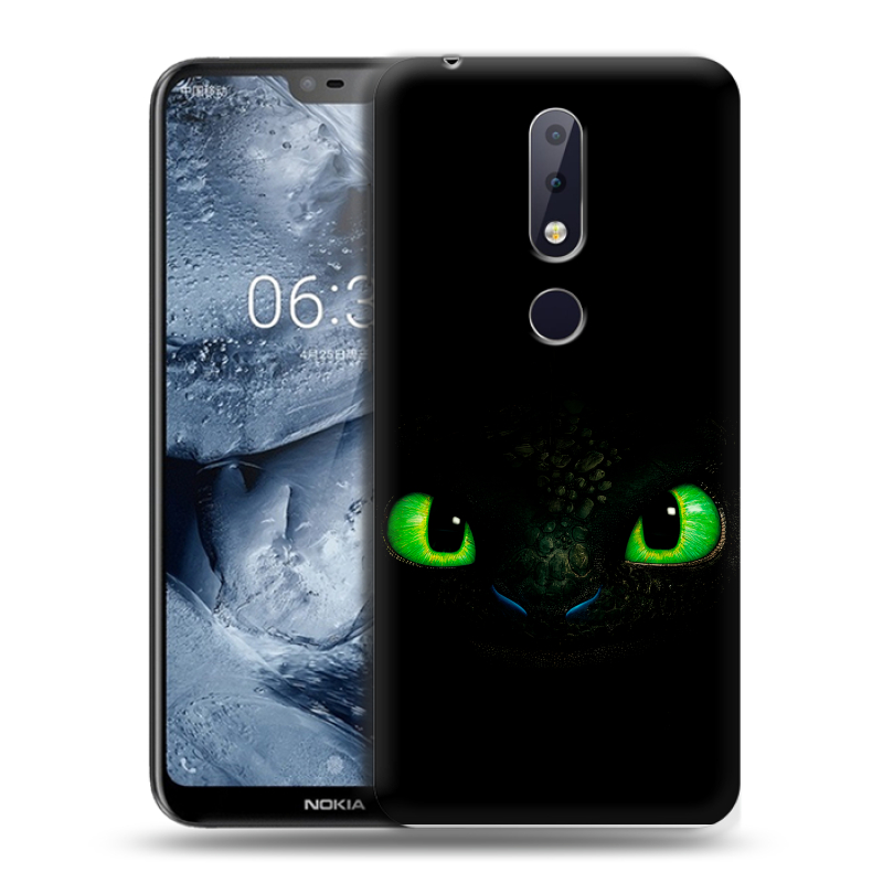 Силиконовый чехол на Nokia 6.1 Plus с принтом Как приручить дракона Силиконовый чехол на Nokia 6.1 Plus с принтом Как приручить дракона