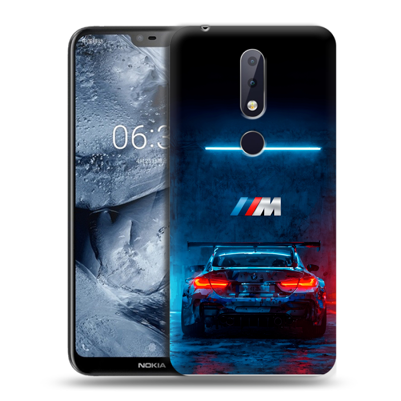 Силиконовый чехол на Nokia 6.1 Plus с принтом BMW БМВ Силиконовый чехол на Nokia 6.1 Plus с принтом BMW БМВ