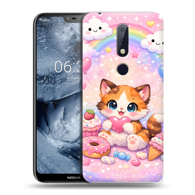 Силиконовый чехол на Nokia 6.1 Plus с принтом для девочек Силиконовый чехол на Nokia 6.1 Plus с принтом для девочек