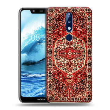 Силиконовый чехол на Nokia 5.1 Plus с принтом Ковер Силиконовый чехол на Nokia 5.1 Plus с принтом Ковер