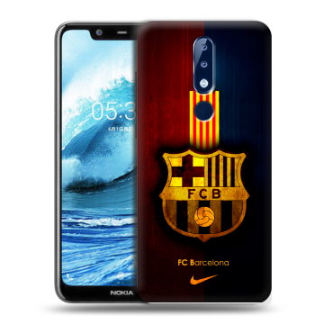 Силиконовый чехол на Nokia 5.1 Plus с принтом Барселона Barcelona Силиконовый чехол на Nokia 5.1 Plus с принтом Барселона Barcelona