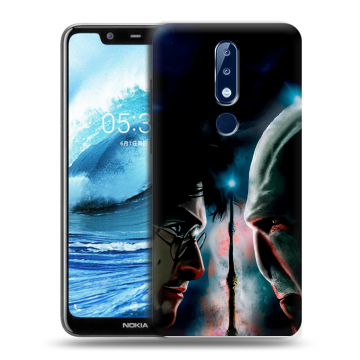 Силиконовый чехол на Nokia 5.1 Plus с принтом Гарри Поттер Harry Potter