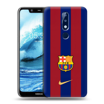 Силиконовый чехол на Nokia 5.1 Plus с принтом Барселона Barcelona Силиконовый чехол на Nokia 5.1 Plus с принтом Барселона Barcelona