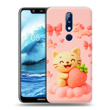Силиконовый чехол на Nokia 5.1 Plus с принтом для девочек Силиконовый чехол на Nokia 5.1 Plus с принтом для девочек