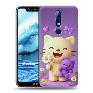 Силиконовый чехол на Nokia 5.1 Plus с принтом для девочек Силиконовый чехол на Nokia 5.1 Plus с принтом для девочек