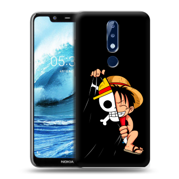 Силиконовый чехол на Nokia 5.1 Plus с принтом One Piece Ван Пис